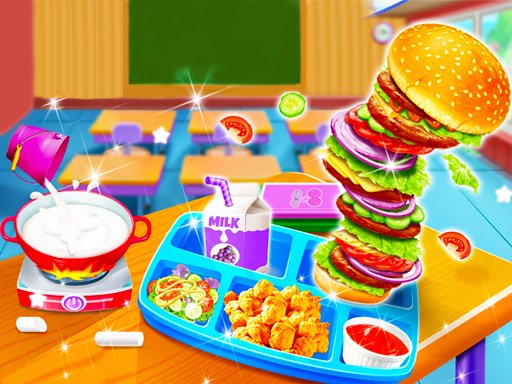 Cooking Lunch At School Jump
