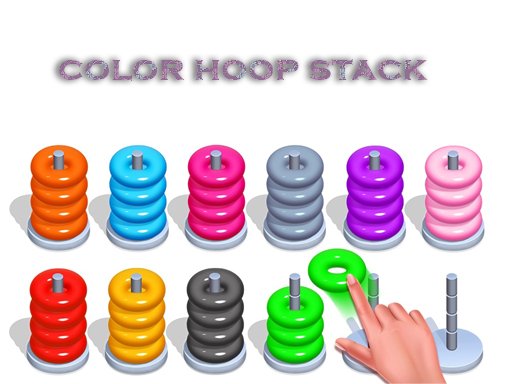 Color Hoop Stack  Sort Puzzle Story Dash