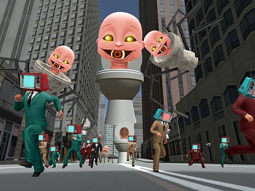 Skibidi Monster Toilet Battle