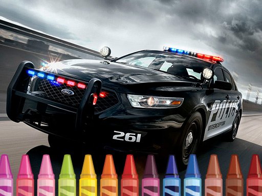 Police Cars Coloring Fun Legends