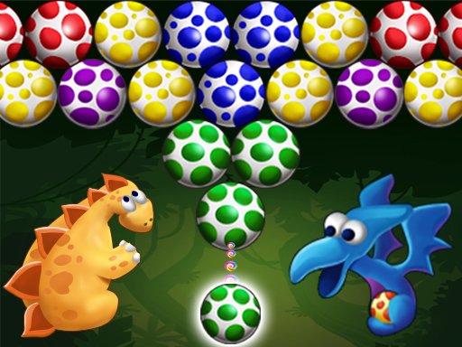 Dino Eggs Bubble Shooter Challenge