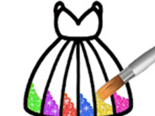 Princess Glitter Coloring  For Kids Race