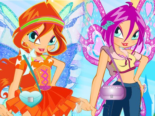 Winx Stylish Dress Race Battle
