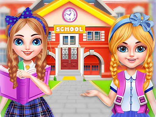 Twins sisters back to school Mode