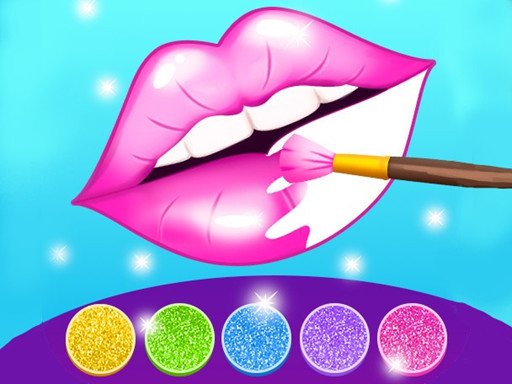 Glitter Lips Coloring Game Story