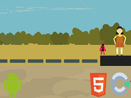 Squid Glass Game 2D Race