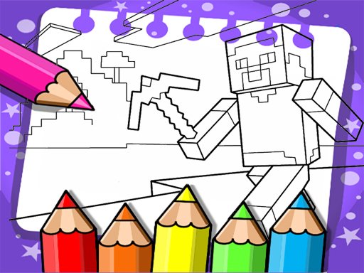  Minecraft Coloring Book Race