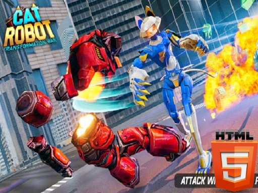 Cat Robot Transform War Fun