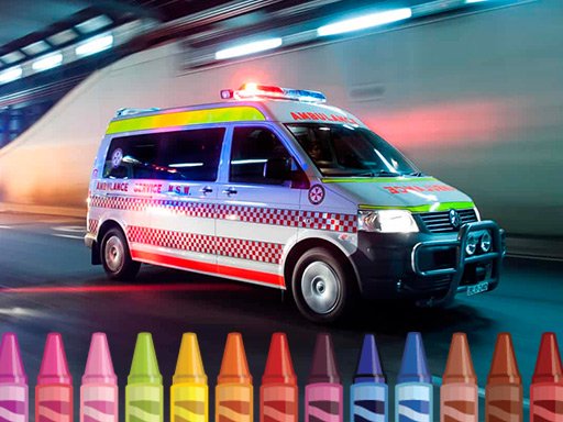  Ambulance Coloring Land Fun