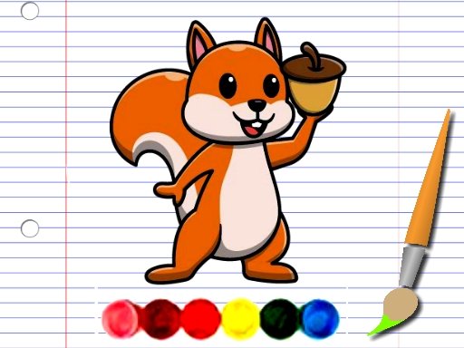 Squirrel Coloring Adventure Land