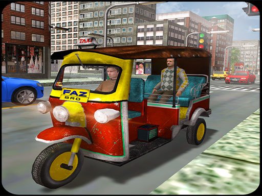 Tuk Tuk Auto Rickshaw Driver Tuk Tuk Taxi Driving Arena