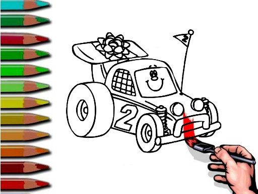 BTS Racing Car Coloring Island Mission