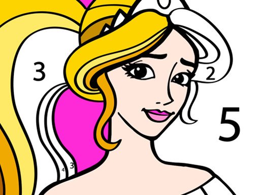 Princess Coloring By Number Jump World