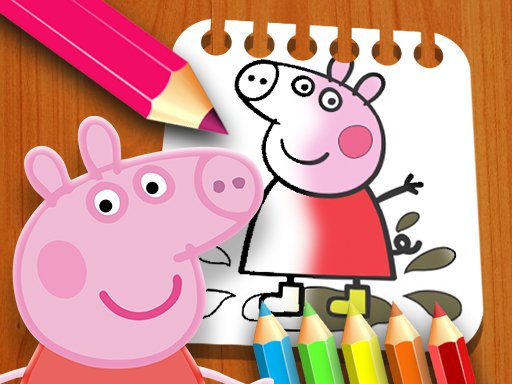  PeppaPig Coloring Book Battle