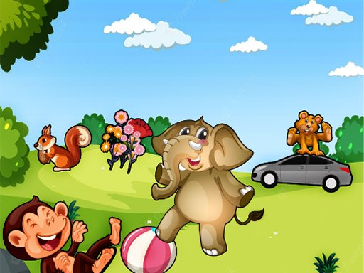 Kids match memories game Island Land