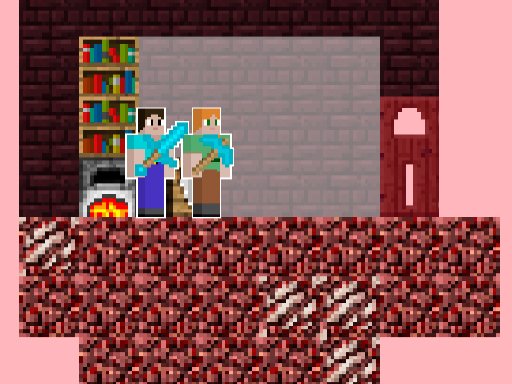  Alex and Steve Nether Dash Land