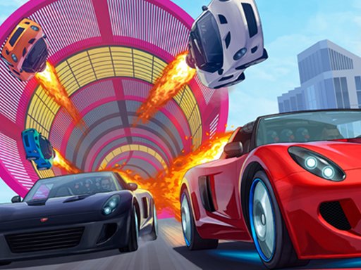Mega Ramp Car Stunt Race Run Legends