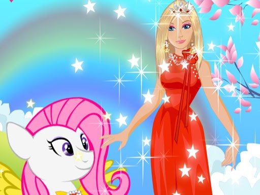 Barbie and Pony Dressup Island