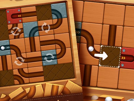     Roll the Ball Sliding Block Rolling Puzzle  World Challenge