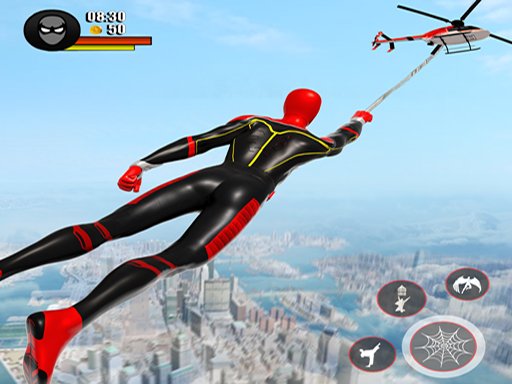 Spiderman Rope Hero 3D Fun Race