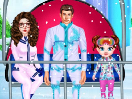 Baby Taylor Skiing Fun Island Jump