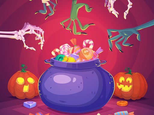 Cute Halloween Monsters Memory Quest