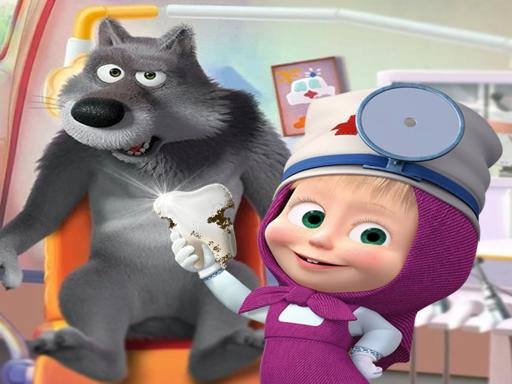Masha and the Bear Free Dentist Hospital Surgery  Story