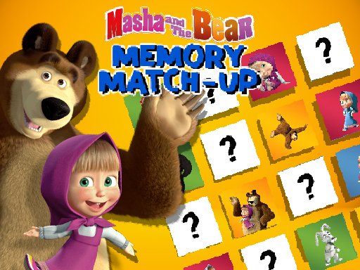 Masha and the Bear Memory Match Up Challenge Race