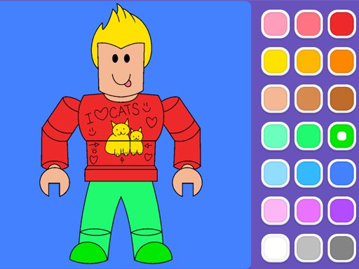 Roblox Coloring Game Quest