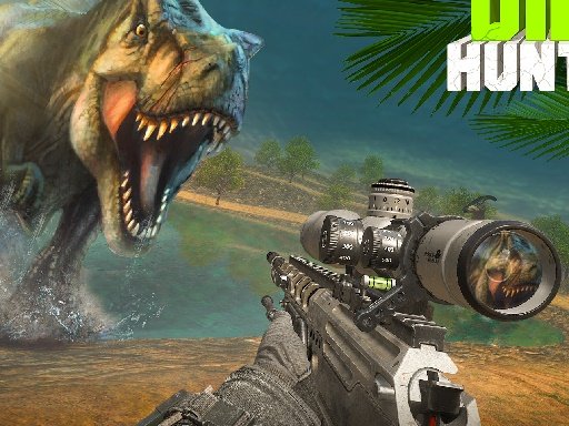 Sniper Dinosaur Hunting Jump Run