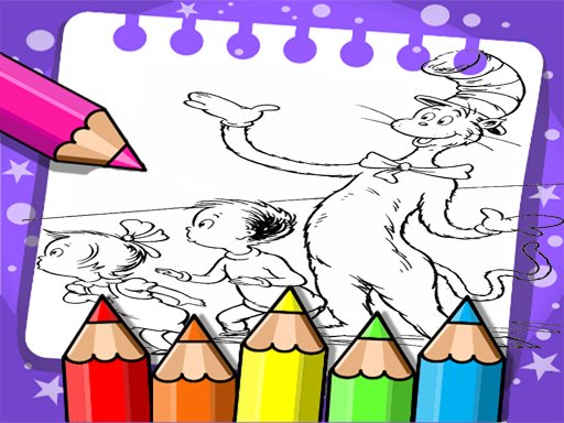 Cat In The Hat Coloring Book Fun