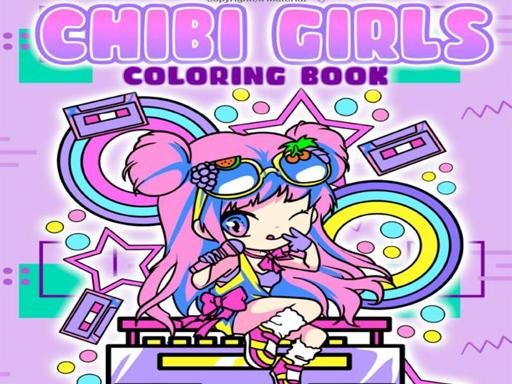 Chibi Girls Coloring Book Japanese Anime Coloring Saga Land