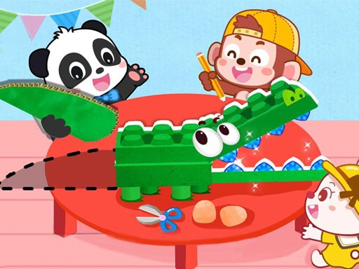 Baby Panda Animal Puzzle Race