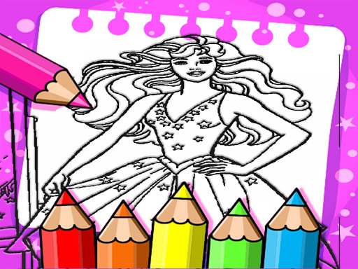 Barbie Coloring Book Land