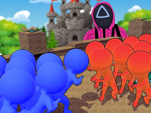 Squid Game Crowd Pusher Challenge