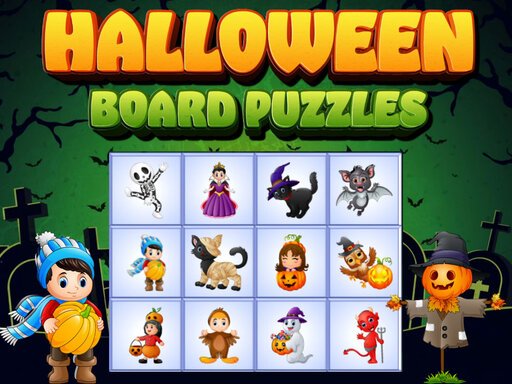  Halloween Board Puzzles Fun