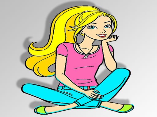 Barbie Coloring Game Land Dash