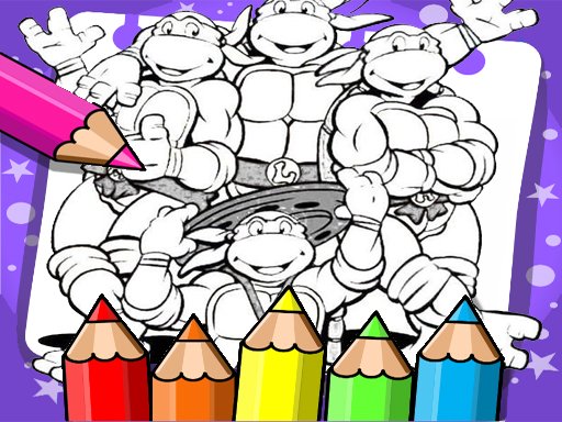  Ninja Turtle Coloring Book Battle Odyssey