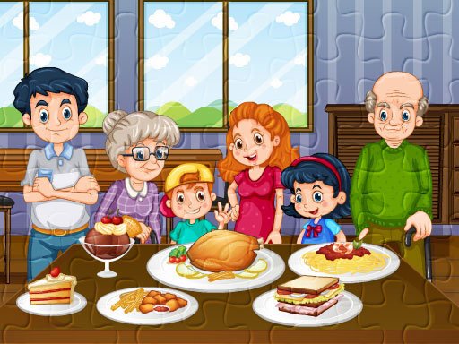 Family Dinner Jigsaw Story Battle
