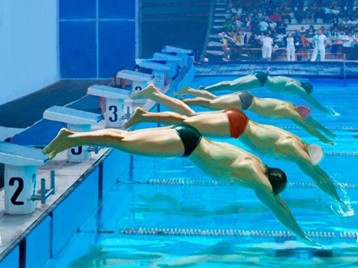 Swimming Pool Race Fun