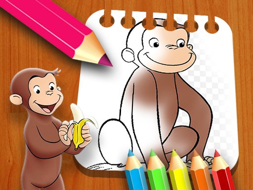 Curious George Coloring Book Race Escape