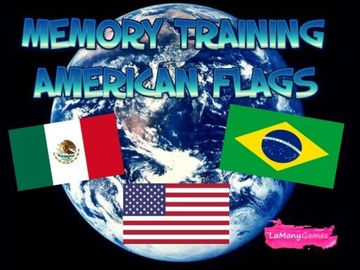 MEMORY TRAINING. AMERICAN FLAGS Challenge