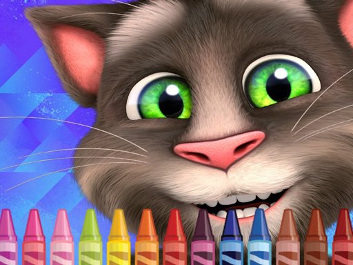 4GameGround  Talking Tom Coloring Fun Arena