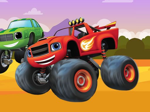 Blaze Monster Machines Hidden Keys Race