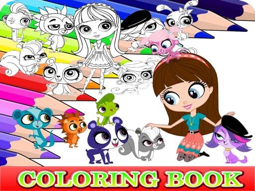 Coloring Book for Littlest Pet Shop Mission Land