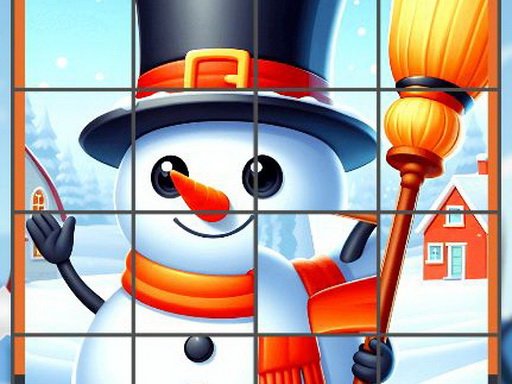 Happy Snowman Puzzle Jump Mission