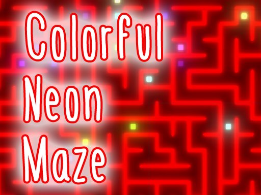 Colorful Neon Maze Saga Run