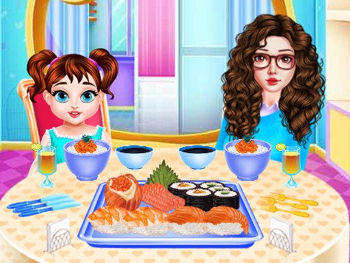 Baby Taylor Sushi Cooking Race