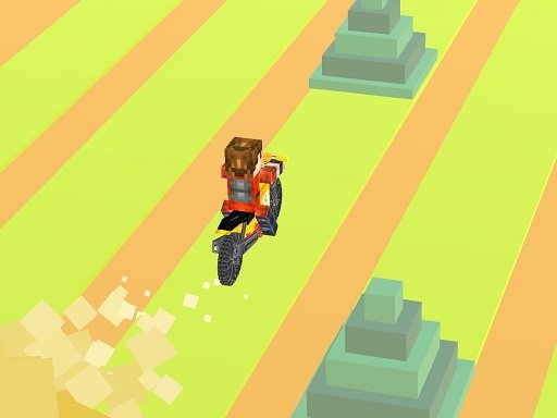 Blocky Bike Racing Land Race