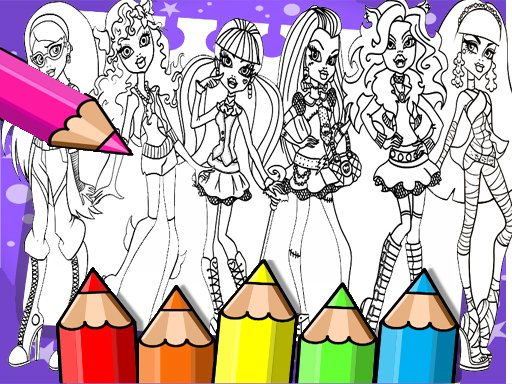  Monster High Coloring Book Mode